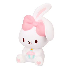 Pu Foam Bunny With Cake <b>Squishy</b> Toy For Kids 2 4 Years Unisex Fidget Toy - Product Image 3
