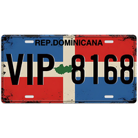 Placa de Matrícula Personalizada de Metal Decorativa con Diseño Propio al por Mayor