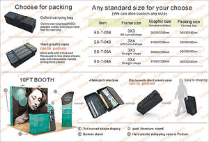 Stand Portátil <span class=keywords><strong>para</strong></span> Ferias Comerciales de 10*10 pies, con <span class=keywords><strong>Vitrina</strong></span> Interna, Fácil de Instalar, Equipo de Exhibición con Banner, Aleación de Aluminio 100% - Product Image 6