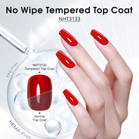 Gel de finition et de base Hema Free Super Brillant UV LED, Top Coat Diamant Trempé 1KG, Haute Brillance, Sans Résidu, Sans TPO, Gel de Finition pour Ongles