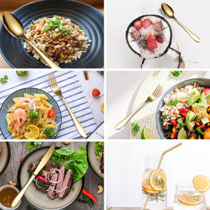 Fabbrica fonte di commercio estero in acciaio inox set 42 set di prodotti per la casa scatola regalo coltello, forchetta e cucchiaio - Product Image 3