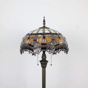 Lámpara de Pie de Vidrio Estilo Barroco Moderno de 16 Pulgadas, LED Regulable, Luz Blanca Cálida, Base E27, Alto CRI 80, Garantía de 2 Años, 50,000 - Product Image 6