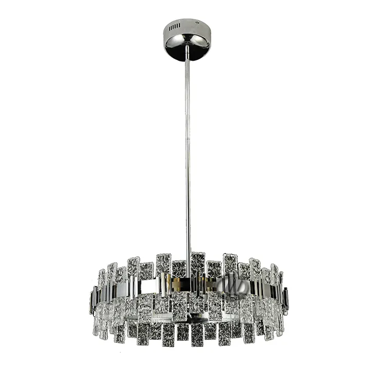Modern Crystal Big Round Chandeliers & Pendant lights Cheap Metal Hanging for Hotel Kitchen Bathroom