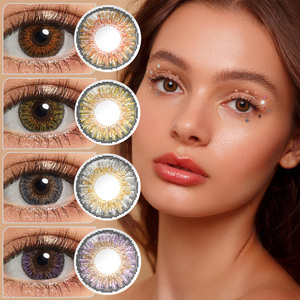 Lentes de Contacto de Color Más Vendidas, Lentes de Contacto Cosméticas de 3 Tonos para Ojos Grandes, Lentes de Contacto de Color al por Mayor para Ojos Oscuros - Product Image 1