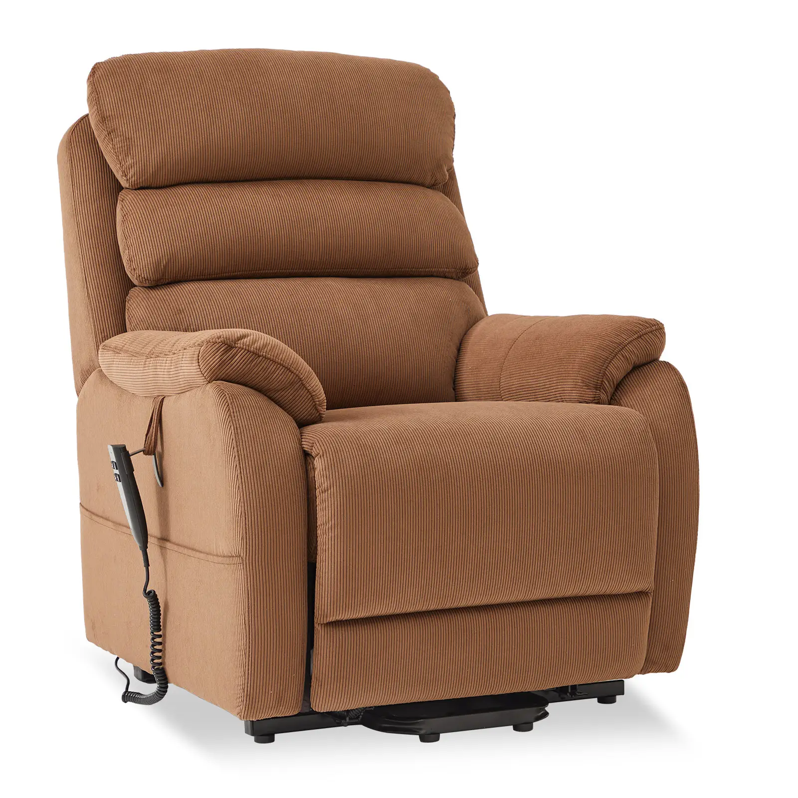 CJSmart kursi angkat rumah, kursi malas untuk orang pendek, menempatkan Daya datar Sofa dengan penyesuaian posisi tak terbatas dan saku samping