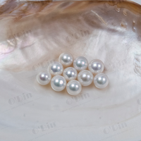 Perles d'eau douce naturelles Edison, 11-12 mm, grandes perles rondes, bon lustre, vente en gros