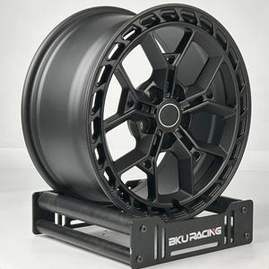 Jantes Bku forgées 5X120.65 pour Chevrolet Corvette C5 C6 C7 C8 19 20 21 22 pouces, jantes en alliage concave personnalisées, noir brillant - Product Image 3