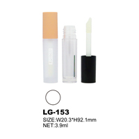 Tubes de brillant à lèvres cosmétique or mat en gros, contenants vides pour gloss avec grande brosse, logo personnalisé, certifiés ISO9001