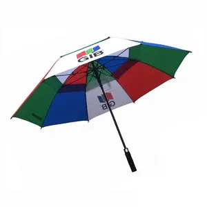 Big Size Windproof Business Custom Logo Print Golf Umbrella For Rain