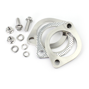 High Strength CNC Machined Stainless 2 Bolt Exhaust Flange <strong>2.</strong>5in to 3in or Custom Exhaust Flange Exhaust v Band Clamp Flange Kit - Product Image 1