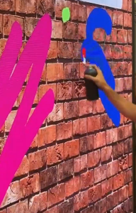 Interaktive Wandprojektion Indoor Digitale Graffiti <span class=keywords><strong>Laser</strong></span>-Sprühdose & Taschenlampe, Mehrspieler-Videospiele für Kinder-Spielcenter - Product Image 1