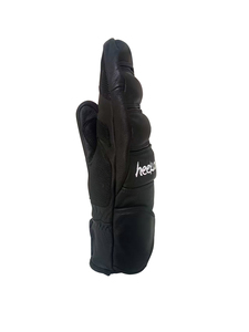 OEM Guantes de snowboard de dedo completo para hombre Mitones de esquí de cuero real con cubierta impermeable - Product Image 6