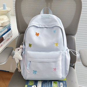 Nuevas llegadas: Mochila escolar de diseño exclusivo para estudiantes, estilo nicho, moda transfronteriza, mochila juvenil bordada para el campus, gran capacidad. - Product Image 5