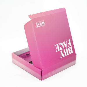 Biểu tượng tùy chỉnh hộp carton sóng gửi thư hộp nhỏ bao bì màu hồng hộp quà tặng số lượng lớn - Product Image 3