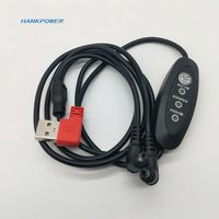 Câble de commutation USB à double cc 35135 à Angle droit, câble d'alimentation à trois vitesses 2 en 1 cc 3.5x1.35mm vers USB