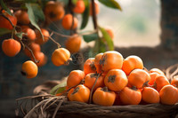 Verse Zoete Persimmon Japanse Kaki Premium Vers Fruit