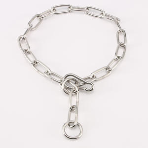 <span class=keywords><strong>Collar</strong></span> de entrenamiento de acero inoxidable cromado para perro, cadena de entrenamiento, alta calidad - Product Image 6