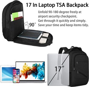 Nouveaux sacs d'école intelligents de 17.3 <span class=keywords><strong>pouces</strong></span>, <span class=keywords><strong>sacoche</strong></span> pour <span class=keywords><strong>ordinateur</strong></span> <span class=keywords><strong>portable</strong></span>, sac à dos d'extérieur pour homme, voyage avec usb - Product Image 3