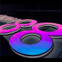 Letrero Publicitario Personalizado con Letras de Espejo Infinito LED 3D, Acrílico Multicapa, Impermeable, DC 12V, Color y Forma Personalizables, Comercial