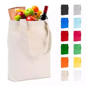Personalized Heavy Duty <b>Canvas</b>/Cotton Tote Bags with Zipper Medium Size Full Color Custom Printed Logo Reusable Shopping Bags - Product Image 6
