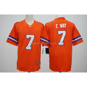 เสื้อฟุตบอลอเมริกันแบบเย็บปักลายเดนเวอร์ คุณภาพดีที่สุด ขนาดใหญ่พิเศษ 6XL  สามารถสั่งทำหมายเลข ชื่อ และโลโก้ของคุณได้ - Product Image 2