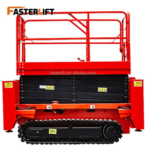 Piattaforma a forbice semovente cingolata certificata CE, con piattaforma estensibile <span class=keywords><strong>per</strong></span> la manutenzione di giardini, aree comunali e strutture - Product Image 5