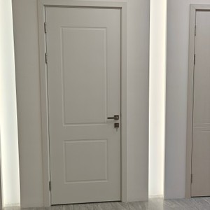 Porte en WPC à aspiration sous vide avec film PVC, surface blister intégrale sans joint avec <span class=keywords><strong>PUR</strong></span>, résistante à l'humidité pour projets scolaires, hospitaliers et résidentiels - Product Image 4