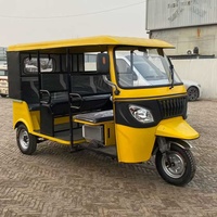 Tuk Tuk Chinois 9 Places, Tricycle Motorisé à Trois Roues, Moto à Trois Roues pour Passagers, Moteur à Essence