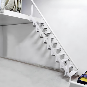 Escalera plegable de pared para uso doméstico, escalera lateral montada en la pared, estilo loft, escalera dúplex. - Product Image 5