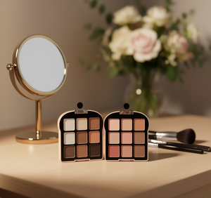 Palette di ombretti Saniye 9 colori opachi ad alta pigmentazione, trucco minerale per tonalità di pelle media - Product Image 2