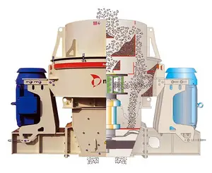 Equipo de trituradora de impacto de eje Vertical, trituradora de arena de serie VSI, máquina de fabricación de arena VSI