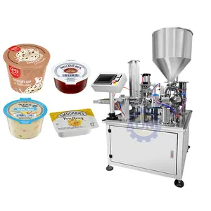 Jam Cup Sealer Machine Fully Automatic Yogurt Cup Filling and Sealing Machine