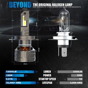 Nuevo Hot Super Bright 15000Lm 150W LED Car Light H4 Luces LED H4 Focos Kit Auto Accesorios H4 Led Headlight - Product Image 3