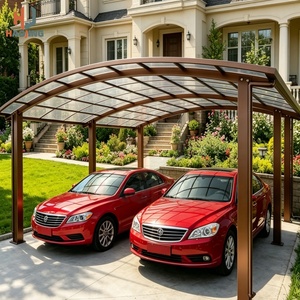 Nouveau design simple de carport en aluminium pour 2 voitures / Tente de stationnement pour voiture / <span class=keywords><strong>Garage</strong></span> 6x6 en polycarbonate personnalisé - Product Image 2