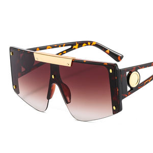 NWOGLSS 7158 nouveau carré grand cadre coloré PC lunettes de soleil en plein air <span class=keywords><strong>2021</strong></span> - Product Image 5