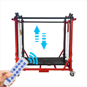 फोल्डेबल इलेक्ट्रिक मचान भारी-शुल्क इलेक्ट्रिक मचान-एडजस्टेबल ऊंचाई कार्य मंच - Product Image 2