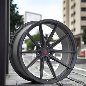 Nuevas llantas de aleación de aluminio forjado de 19 pulgadas para el mercado de repuestos, 35mm 20mm 5x114.3/5x120 25mm, deportivas de alto rendimiento, multirradio, negras - Product Image 2