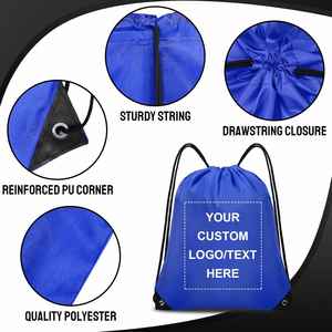 Personalized Custom Promotional <b>Drawstring</b> Bags for Wholesale Sports Outdoor Fitness <b>Backpacks</b> - Product Image 4