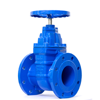 Vanne à opercule à bride DN80 DN100 DN150 PN16 en fonte ductile, manuelle, résistante aux acides et aux hautes températures, pour l'alimentation en eau, du fabricant chinois