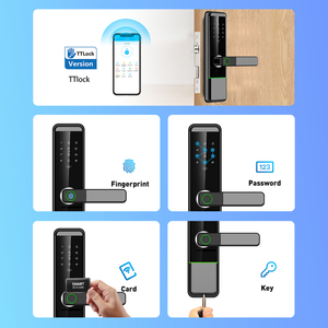 Nhà máy có giá BLE App Keyless khóa cửa ttlocksmart nội thất kỹ thuật số Đầu đọc dấu vân tay đám mây lưu trữ dữ liệu quản lý mật khẩu - Product Image 4