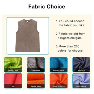 Débardeur unisexe de haute qualité 100% coton, impression par transfert thermique sur le devant, décontracté, col rond, tricot côtelé régulier, séchage rapide - Product Image 3