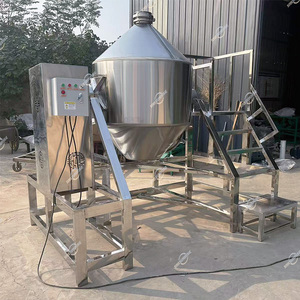 Cấp thực phẩm công nghiệp tự động 30L 50L 100L 300L nhỏ đôi hình nón Máy xay sinh tố quay trống khô thực phẩm bột trộn Máy trộn - Product Image 2