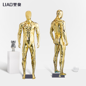 Maniquí Masculino de <span class=keywords><strong>Cuerpo</strong></span> Completo de Plástico ABS de Alta Gama, Talla Grande, Deportivo, Cromado, Musculoso, para Exhibición en Tiendas de Ropa - Product Image 4
