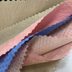 Tissu élastique en Brocade à points troués pour robe chemisier, tissu à carreaux en Polyester, <span class=keywords><strong>maille</strong></span> extensible à 4 voies - Product Image 6
