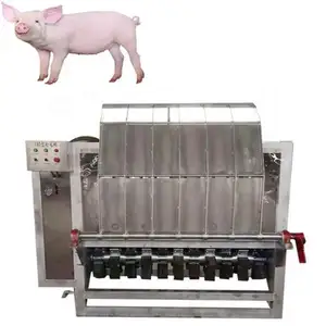 Pig slaughtering equipment automatic double hydraulic pig depilator