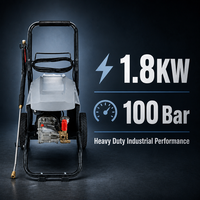 Nettoyeur haute pression électrique industriel S41B1, 1,8 kW, 100 bars, machine de nettoyage de voitures commerciale