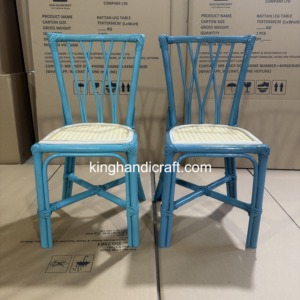 Chaises de fête en rotin faites à la main de luxe pour enfants, vente en gros, mobilier enfant tressé naturel pour événements - Product Image 3