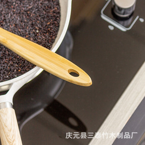 ชุดตะหลิวไม้ไผ่ 4 ชิ้น อุปกรณ์ครัวน้ำหนักเบาสำหรับผัดและเสิร์ฟซุป - Product Image 4