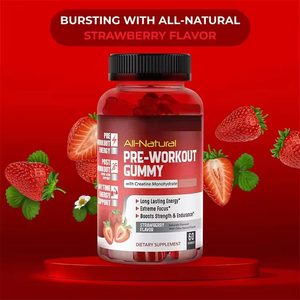 Gummies de créatine monohydrate pré-entraînement WELLBODY avec logo personnalisé, supplément de <span class=keywords><strong>musculation</strong></span> OEM pour la croissance musculaire - Product Image 4