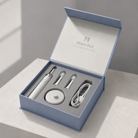Boîte à livre magnétique haut de gamme écologique avec laminage mat et doublure en éponge pour kit de soins bucco-dentaires, étui en carton recyclable